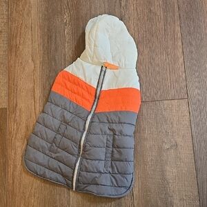 Colorblock Hooded Puffer Vest